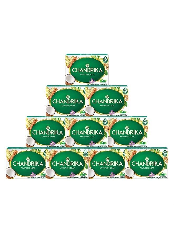 Chandrika Soap Ayurvedic Herbal And Vegetable Oil Soap - 2.64 Oz - Case Of 10 - Image 1