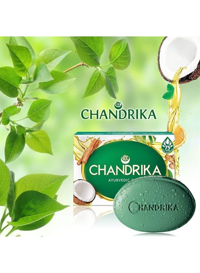 Chandrika Soap Ayurvedic Herbal And Vegetable Oil Soap - 2.64 Oz - Case Of 10 - Image 2