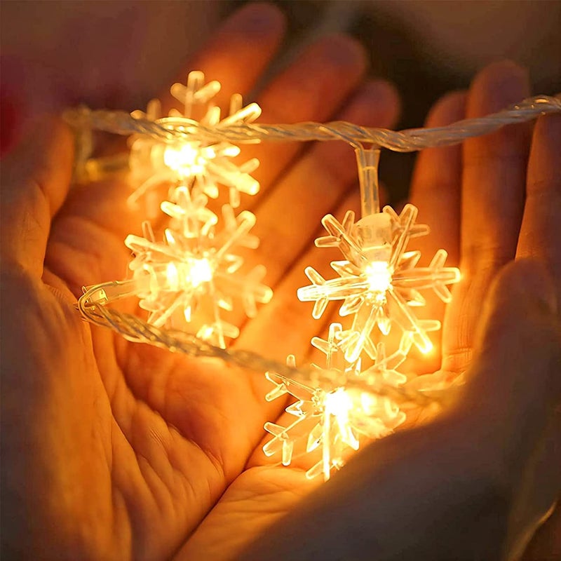 Party Propz Party Propz Snow Flake Led Lights 10 Led Christmas Lights for Home Decoration Led Lights for Home Decoration Decorations Lights Fairy Lights for Room Series Decorative Lights - Image 3