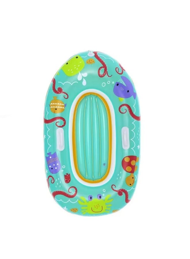 Toy Box Inflatable And Foldable Swimming Boat, 119x79cm, Suitable for Children 1-6 years - Image 1