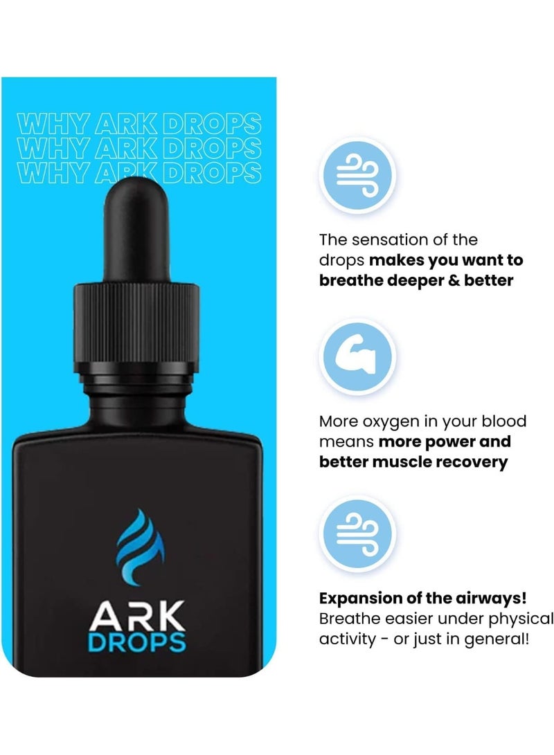 ارك قطرات أكسجين سائلة طبيعية لتعزيز الأداء | تدعم استشفاء العضلات ووظائف الدماغ وتزيد من القوة | فيتامينات ج و هـ | تنفس مع آرك | 60 جرعة - Image 4