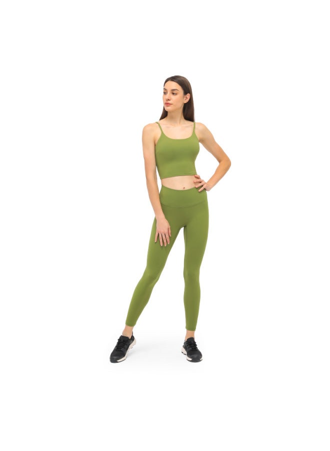 Dopamine Series Nude Skin-friendly Yoga Clothing Suit Women's Elastic Belly-controlling Lifting Tights Sports Fitness Suit - Image 5