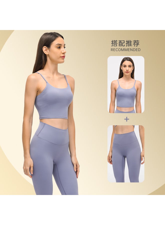 Dopamine Series Nude Skin-friendly Yoga Clothing Suit Women's Elastic Belly-controlling Lifting Tights Sports Fitness Suit - Image 2
