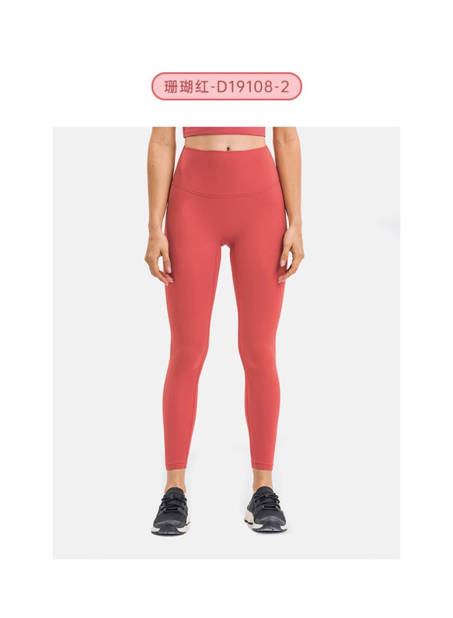 Dopamine Series Nude Skin-friendly Yoga Clothing Suit Women's Elastic Belly-controlling Lifting Tights Sports Fitness Suit - Image 1