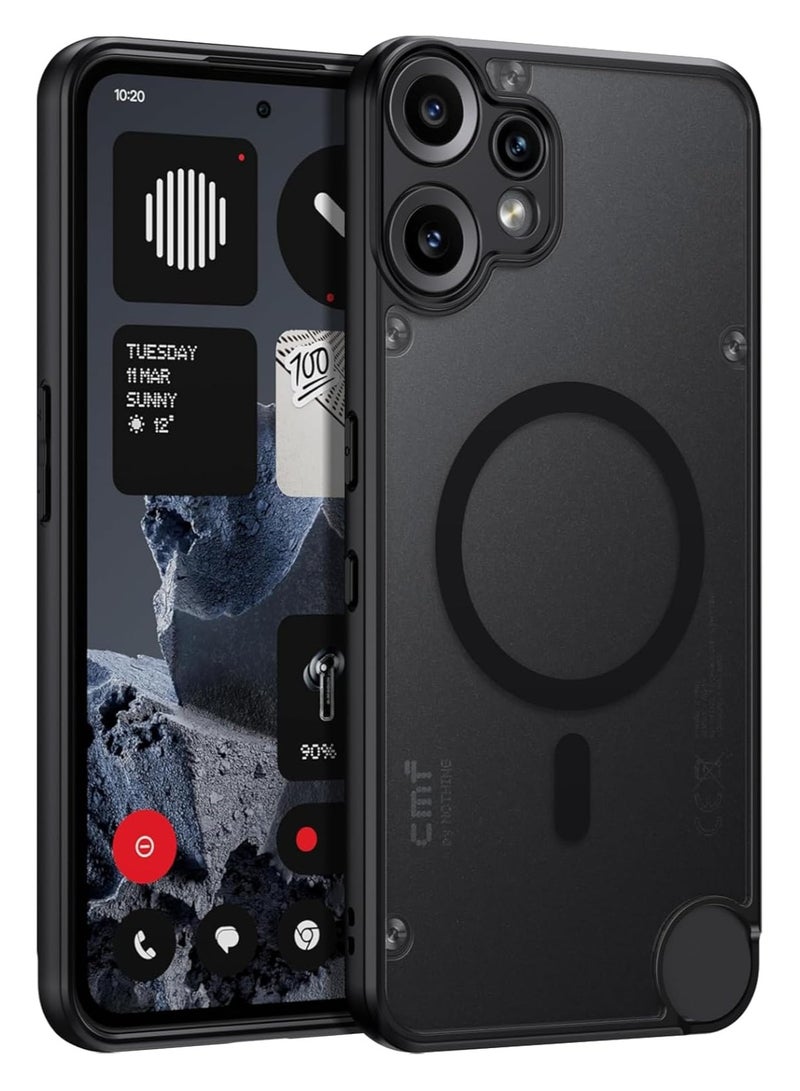 For Nothing CMF Phone 2 Pro Magnetic Case, Compatible with MagSafe, TPU+PC Shockproof Matte Skin Feel Mobile Phone Back Cover, Anti-fingerprint Slim Fit Protective Casing - Image 1