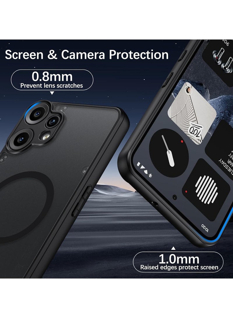 For Nothing CMF Phone 2 Pro Magnetic Case, Compatible with MagSafe, TPU+PC Shockproof Matte Skin Feel Mobile Phone Back Cover, Anti-fingerprint Slim Fit Protective Casing - Image 4