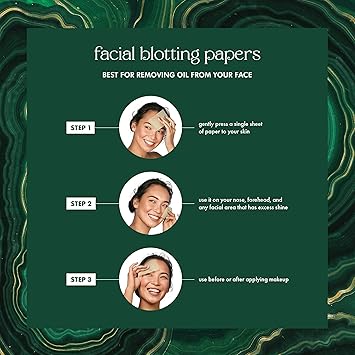 EcoTools Limited Edition Merry MustHaves Kit Face Eyeshadow Makeup Brushes Brush Shampoo Cleanser Blotting Papers for Matte Makeup EcoFriendly 6 Piece Gift Set - Image 5