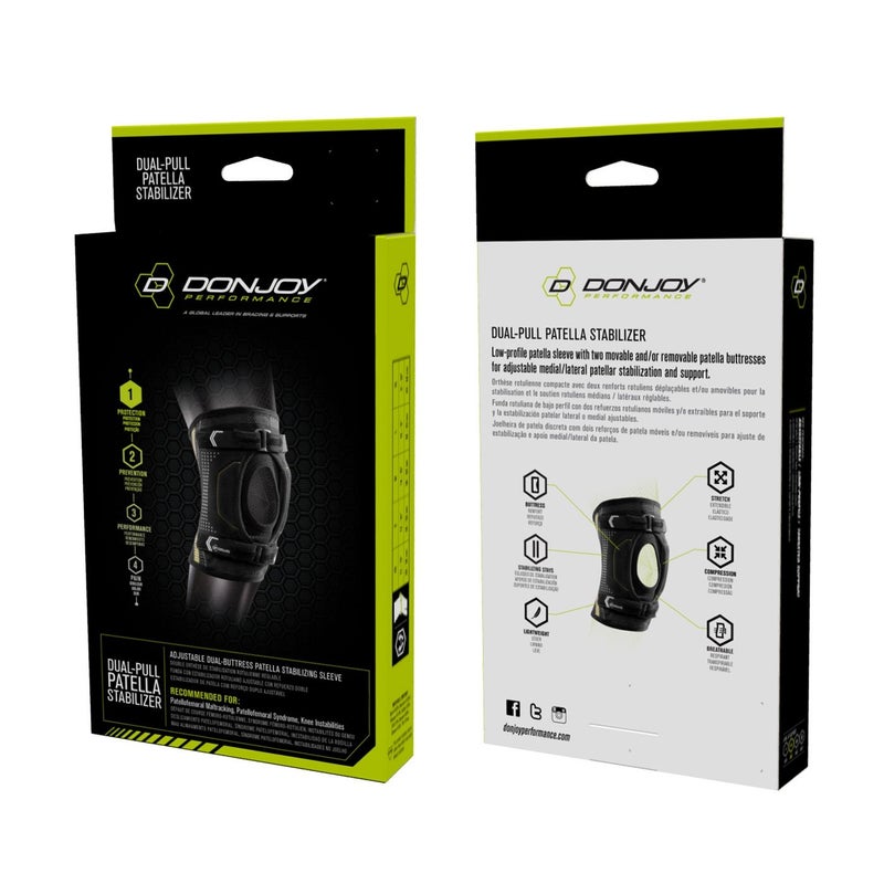 DonJoy Performance Dual-Pull Patella Stabilizer, Slime Green, S - Image 4