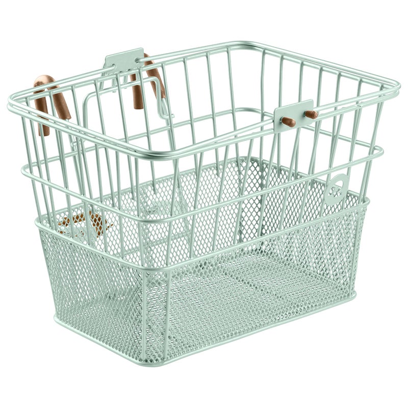 Retrospec Apollo Front Bike Basket With Detachable Steel Mesh Design - Removable Bicycle Basket With Built-in Handle for Shopping & Storage - 9.5in X 7.5in X 14in - Image 1
