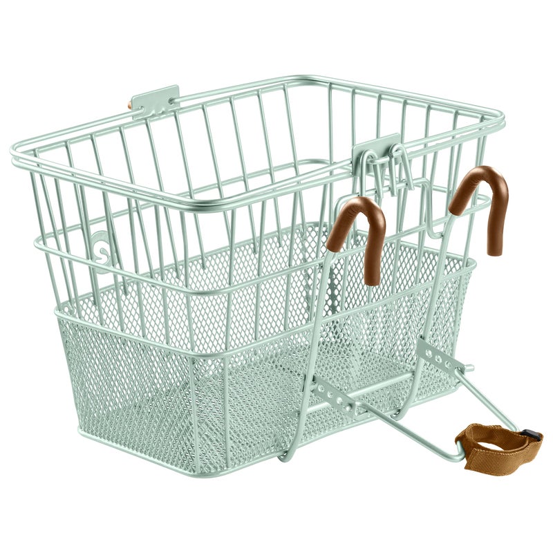 Retrospec Apollo Front Bike Basket With Detachable Steel Mesh Design - Removable Bicycle Basket With Built-in Handle for Shopping & Storage - 9.5in X 7.5in X 14in - Image 2