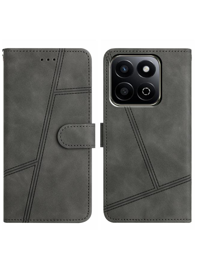 S-TOP Case For Honor X7C 4G / 200 Smart Skin-feel Stitching Leather Phone Case - Image 1