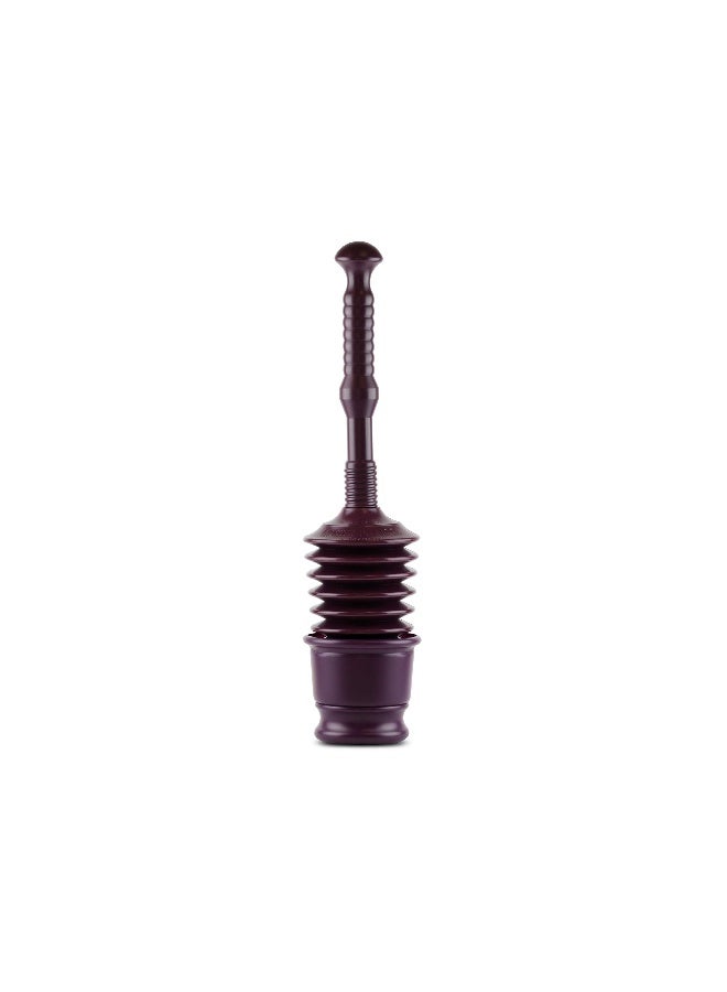 Master Plunger MP500-B Heavy Duty Bathroom Toilet Plunger Kit with Short Bucket. All Purpose Plunger Equipped with Air Release Valve, Plum - Image 2