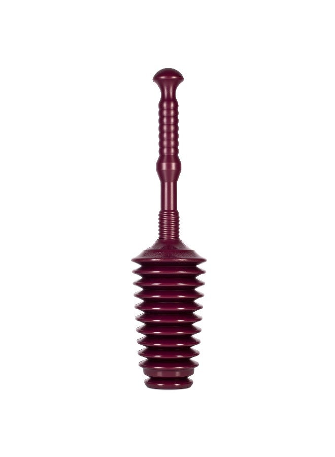 Master Plunger MP500-B Heavy Duty Bathroom Toilet Plunger Kit with Short Bucket. All Purpose Plunger Equipped with Air Release Valve, Plum - Image 4