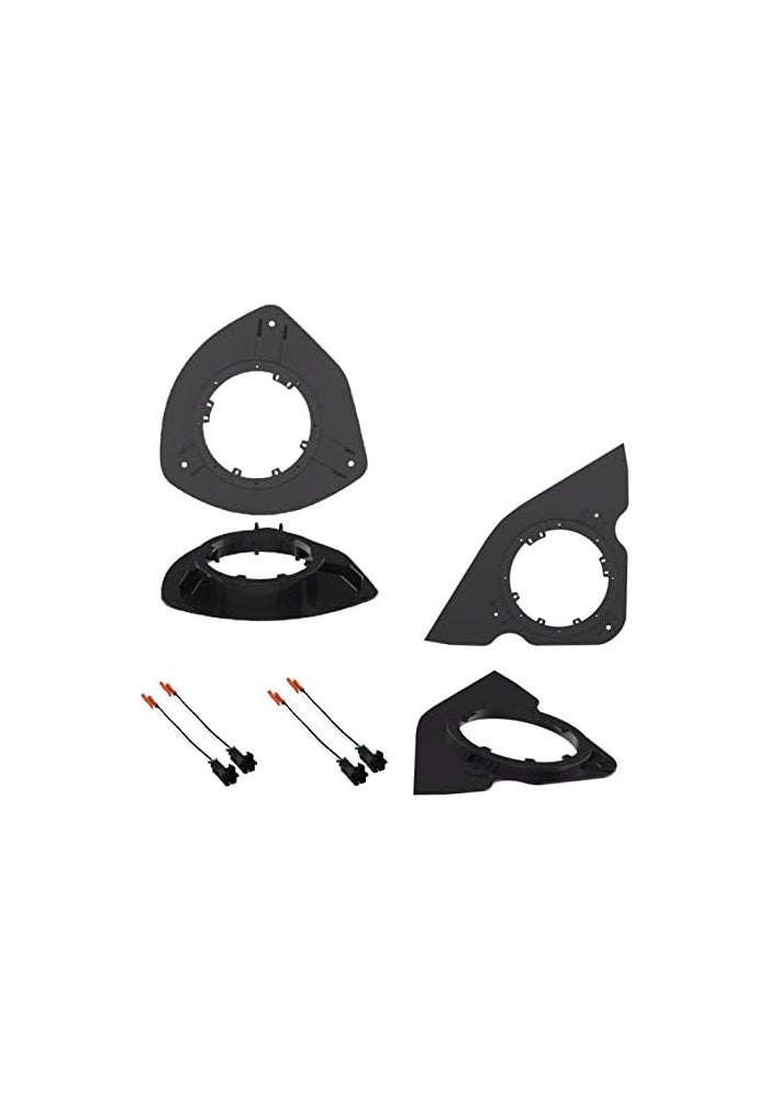 6" 6.5" 6.75" Inch Car Stereo Speaker Install Adapter Mount Bracket Plates and Speaker Wire Connectors for Chevrolet Trailblazer, GMC Envoy, Oldsmobile Bravada