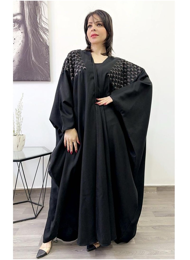 Abaya Round Neck stylish Abaya Button Clos Fleets Black - pzsku/Z5A5AA6ABF6D02FAB677CZ/45/_/1709708597/0ad3eb02-ad0d-4205-94ed-da94c15fc988