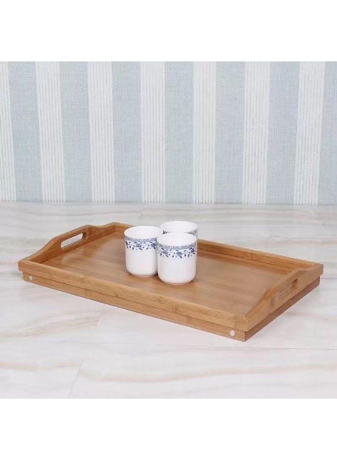 حصريا طاولة قابلة للطي متعددة الوظائف مع نافذة كبيرة وطاولة صغيرة للنوم وطاولة كمبيوتر بسيطة مع أقدام وصينية شاي وصينية عشاء - Image 2