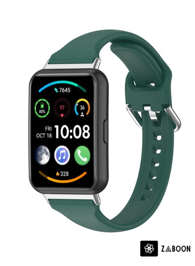 Zaboon Huawei Watch Fit 2 Small Waist Silicone Watch Band, Size:L - Image 1