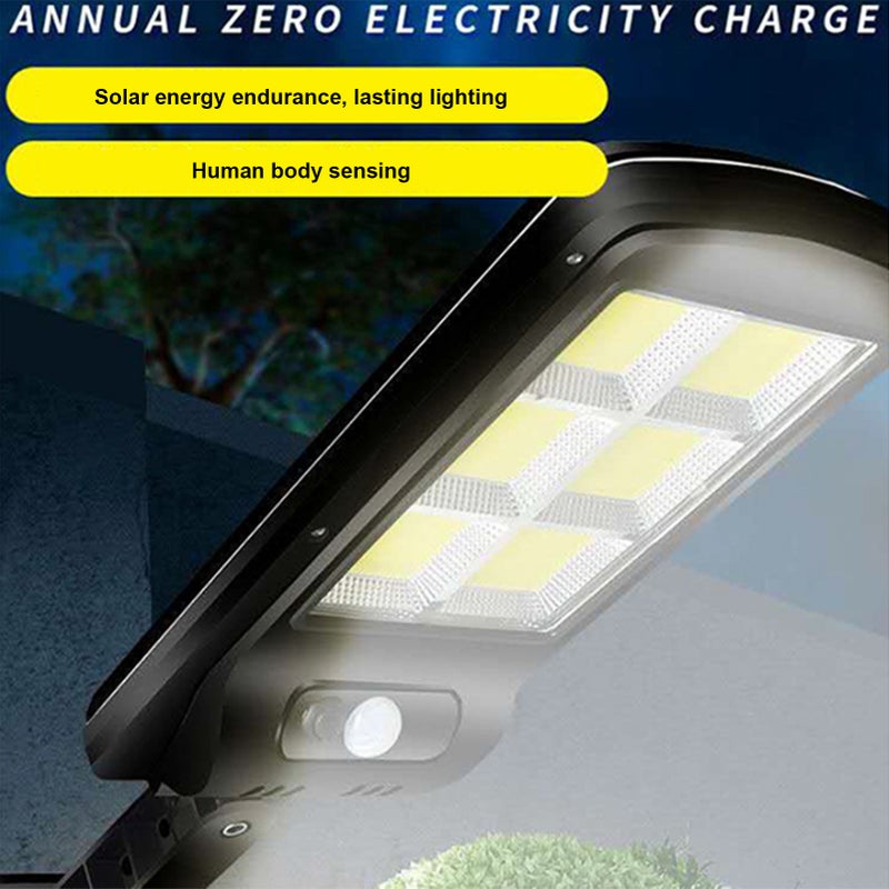 LED Solar Street Lights,Waterproof Intelligent Light Control System Adjustable Bracket Remote Sensing with 3 Modes for Garden, Street, Deck, Fence, Patio, Path - Image 3