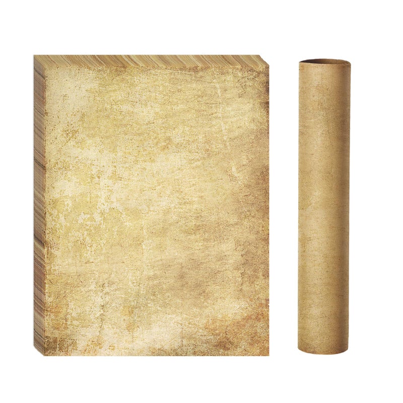 Goefun Vintage Stationery Paper, Parchment Printer Paper 8.5 x 11, 100 Sheets Aged Stationery for Letter Writing, Certificates, Diplomas, Resumes, Craftsï¼ˆ100 GSMï¼‰ - Image 1
