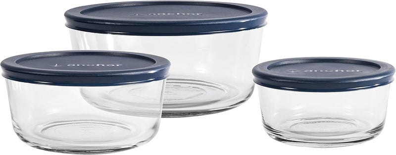 Anchor Hocking 6 Piece Glass Food Storage Set - Image 4