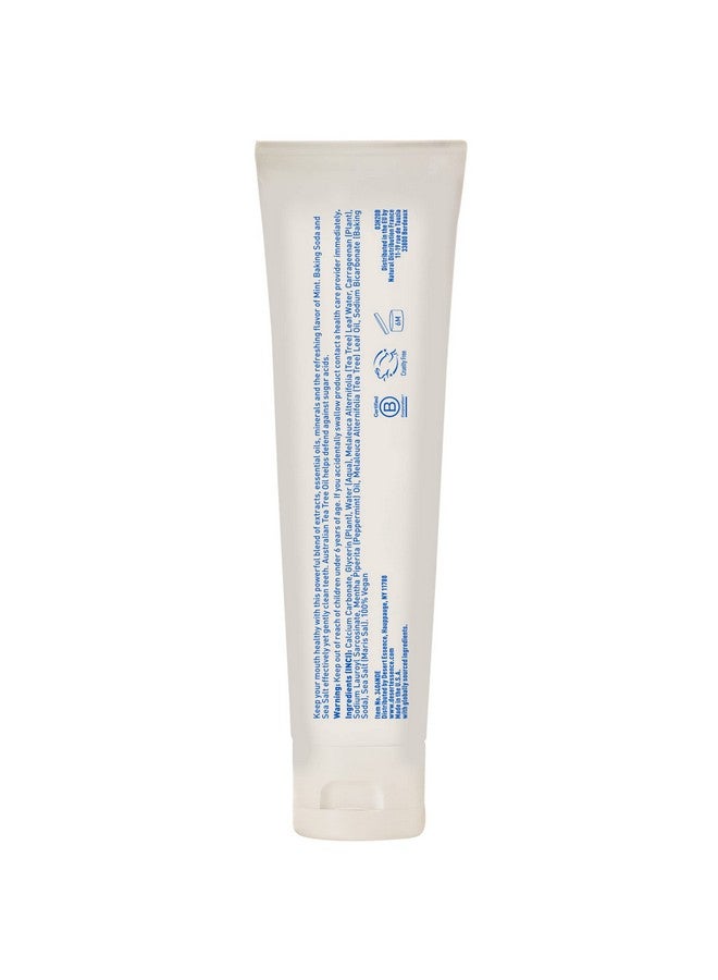 معجون أسنان زيت شجرة الشاي من ديزرت إيسنس - بنكهة النعناع - 18.75 أونصة (6.25 أونصة * عبوة من 3 قطع) - طعم منعش - ينظف الأسنان واللثة بعمق - يساعد في مكافحة البلاك - ملح البحر - زيت عطري نقي - صودا الخبز - Image 3