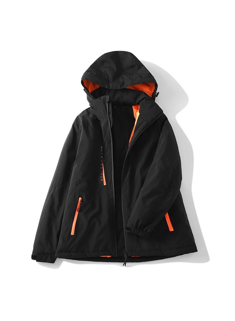 Loquat Outdoor Windproof And Waterproof Contrast Overcoat  - Image 1