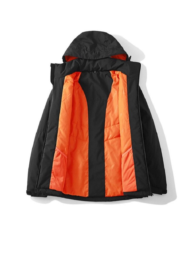 Loquat Outdoor Windproof And Waterproof Contrast Overcoat  - Image 2