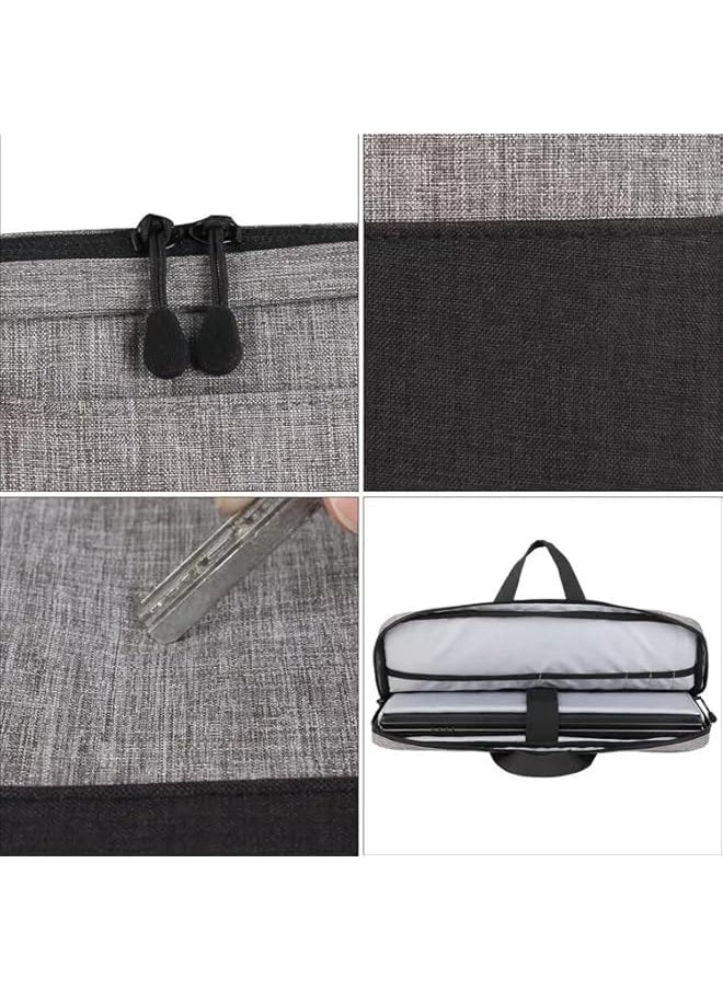 Luxeur Laptop Bag 15.6/16 Inch MacBook Pro M1 2022/16 Inch Huawei MateBook D 16/15.6 Inch Lenovo/MSI/Dell XPS 15 Notebook Laptop Case Water-Resistant Laptop Zipper Sleeve Protective Briefcase Grey  - Image 4
