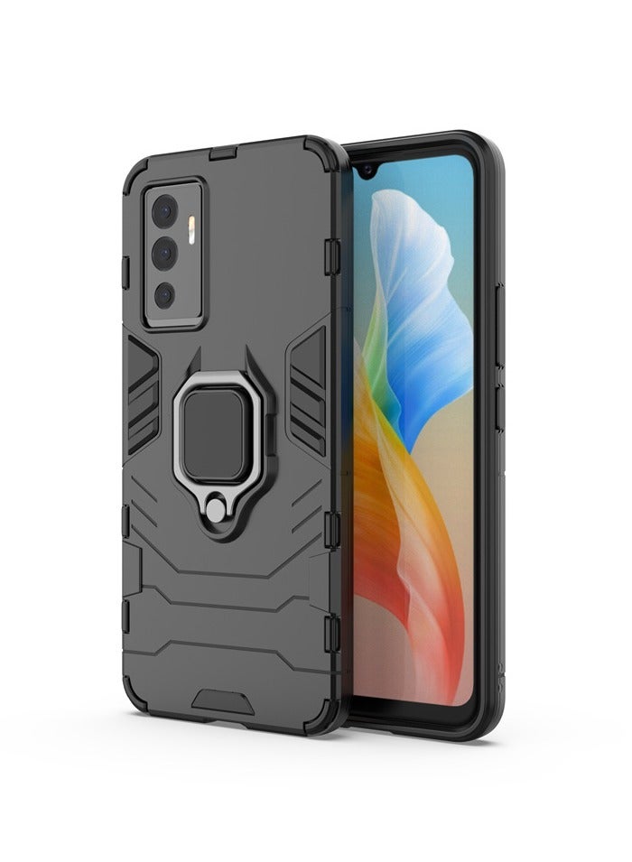 general The phone case is compatible with Vivo V23E, 360 degree swivel ring bracket, TPU/PC shockproof phone case, full body case, vivo v23e phone case - Image 1