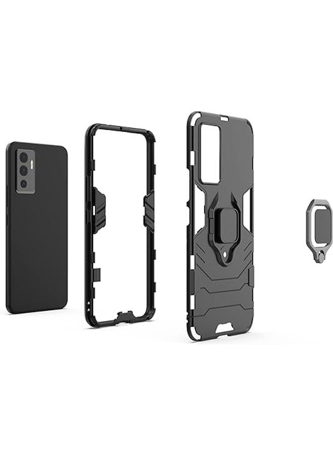 general The phone case is compatible with Vivo V23E, 360 degree swivel ring bracket, TPU/PC shockproof phone case, full body case, vivo v23e phone case - Image 5