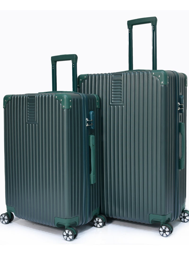 MORANO 3-Piece Unisex Morano Travel Luggage Trolley Set Green Size 28''-24''-20'' Inches. - Image 2