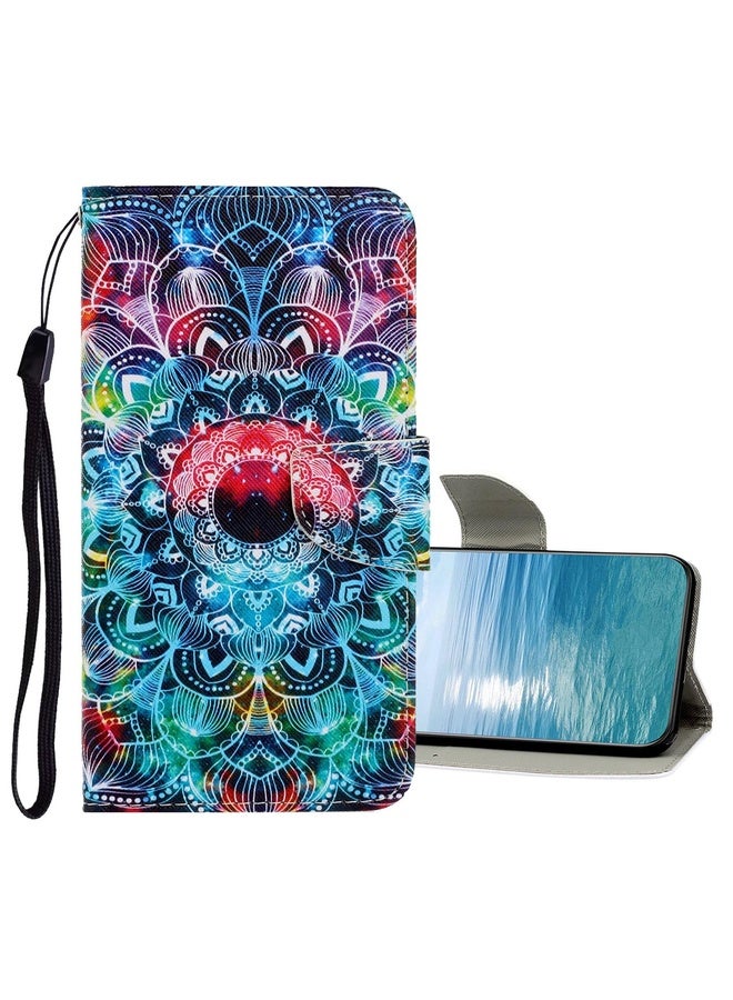 Case Cover For Samsung Galaxy A23 5G Colored Drawing Pattern Flip Leather Case(Mandala)