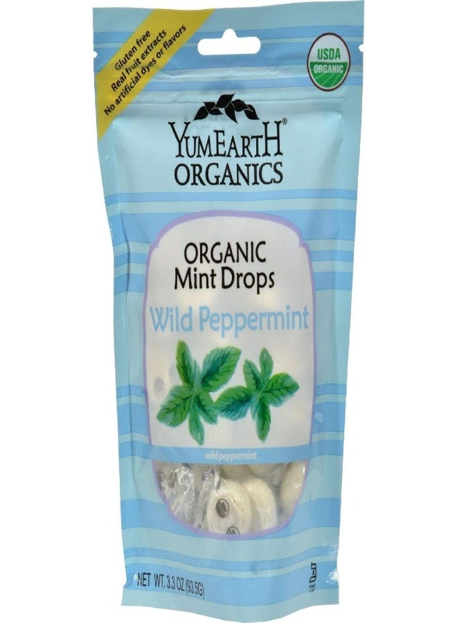 YumEarth Organic Wild Peppermint Drops - Mint Flavored Natural Hard Candy, Peppermint Candy for Kids - Allergy Friendly, Non GMO, Gluten Free, Vegan - Image 2