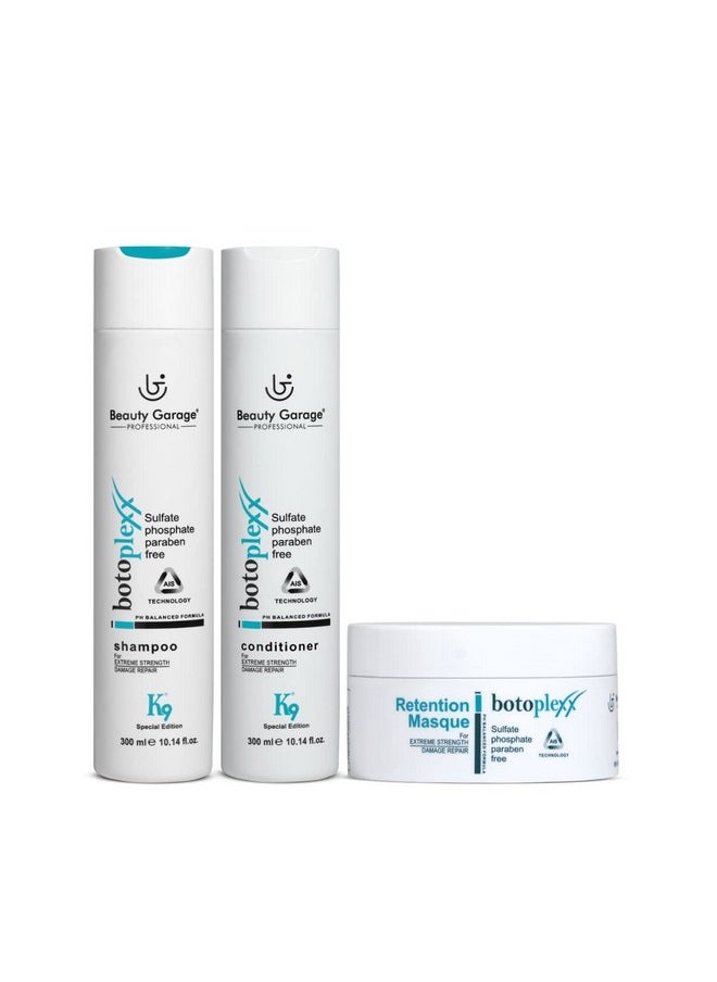 Beauty Garage Beauty Garage K9 Combo Set (Botoplexx Shampoo 300ml + K9 Botoplexx Conditioner 300ml + K9 Botoplexx Retention Masque 300ml)  - Image 1