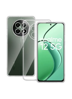 Generic Case for Realme 12 5G/Realme 12X 5G Clear TPU Four Corners  Cover Transparent Soft funda  - Image 1