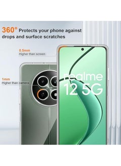 Generic Case for Realme 12 5G/Realme 12X 5G Clear TPU Four Corners  Cover Transparent Soft funda  - Image 3