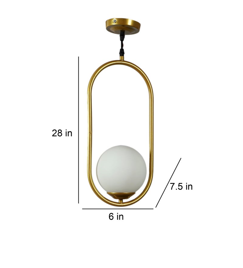 kinis KIN-210 Milky Glass Round THALI Round Cluster Pendant Light/Cluster Hanging Light/Cluster Ceiling Light/Three Pendant Lamp to Décor Home/Living Room/Bedroom/Office/Dining/Café (Without Bulb) - Image 4