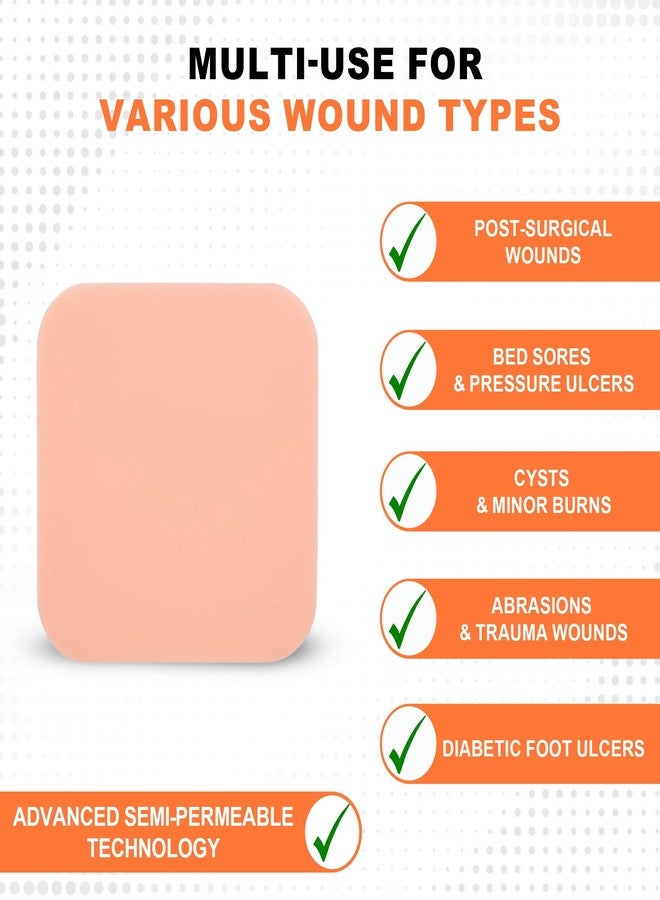 MedVance ضمادة ميدفانس PHMB المائية غير اللاصقة من رغوة هيدروفيلية 4"X4"، علبة تحتوي على 5 ضمادات - Image 5