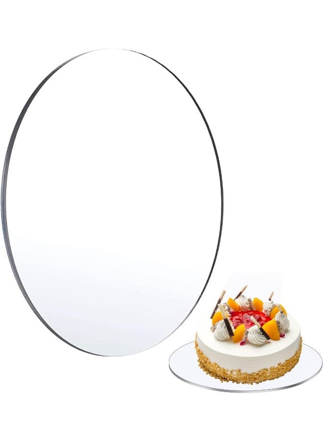 TPGP Round Acrylic Cake Disc 30cm, Cake Blanks Plexiglass Sheet, Cake Board DIY Painting Christmas Decorations (4mm Thick)  - Image 1