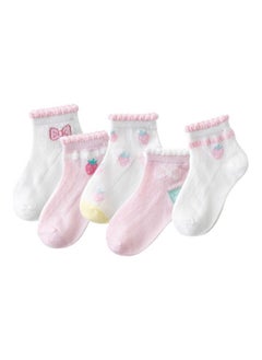 5 Pack Of Print Ankle Socks Multicolour