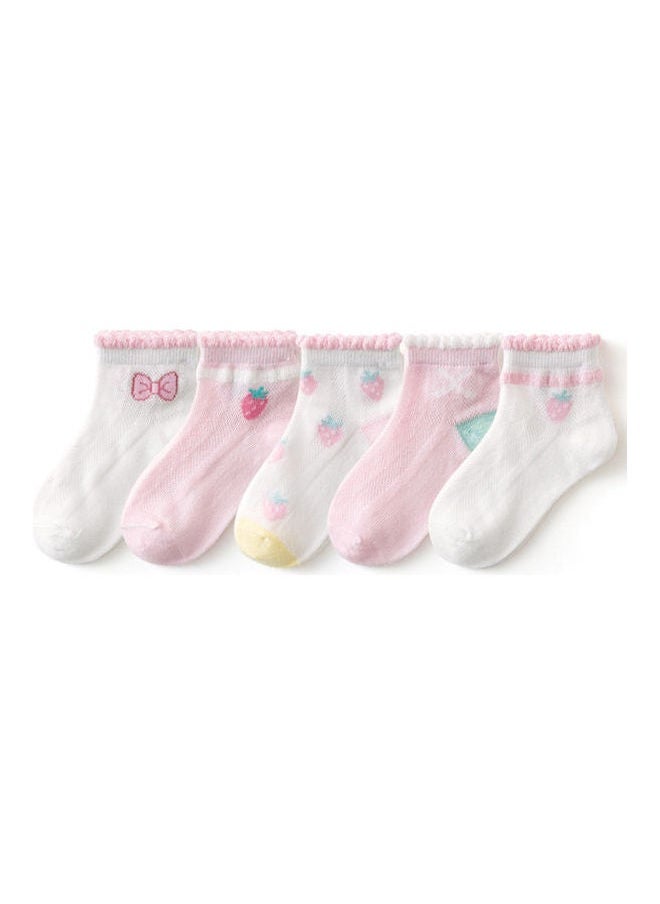 NIBEMINENT - 5 Pack Of Print Ankle Socks Multicolour - Image 1