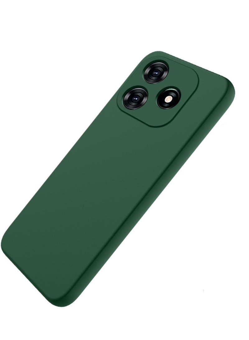 دبليو تيك شاومي ريدمي نوت 14 5 جي 2024 غطاء غطاء سيليكون سائل ناعم ممتاز - أخضر غامق - Image 4