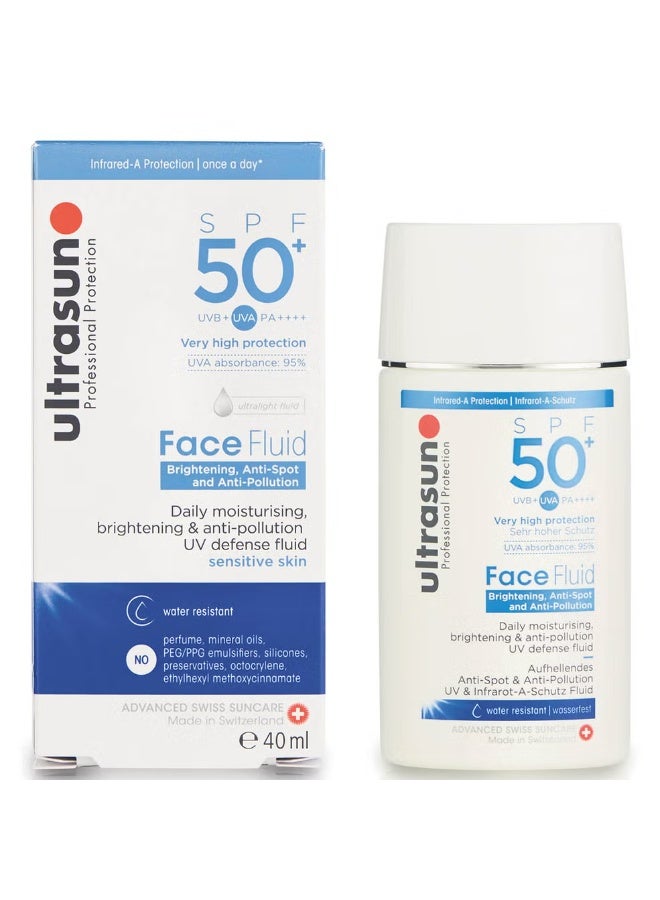 ألتراسن سائل الوجه ألتراسون SPF 50+ المضاد للتلوث 40 مل - Image 1