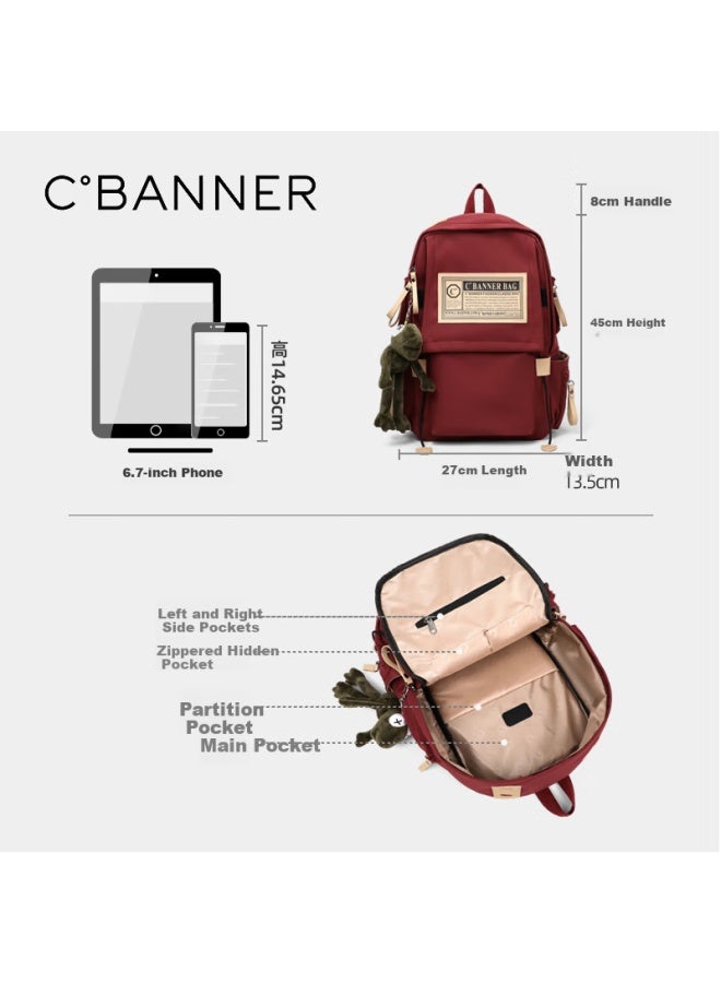 C.banner Backpack For Primary School Students Grades 3-6, Large Capacity Lightweight School Bag For Girls And Boys, Travel Laptop Backpack - Image 3