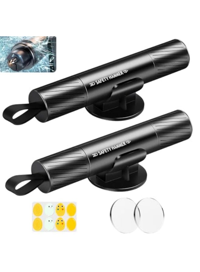 Safe Hammer Glass Breaker Under Water, Car Hammer Seatbelt Cutter Window Breaker Emergency Escape Tool,Free Antiskid, Safehammer Glass Breaker for New Cars - Image 1