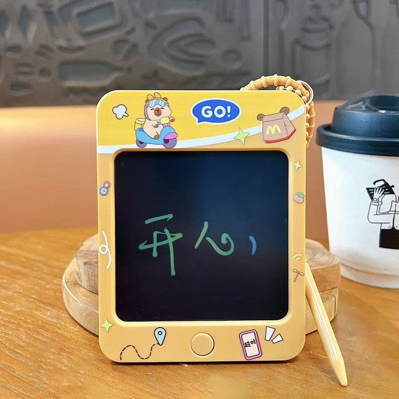 VNM Cute Cartoon Animal Medium Graffiti Drawing Board Keychain - Fun Writing Accessory for  Bags - Image 1