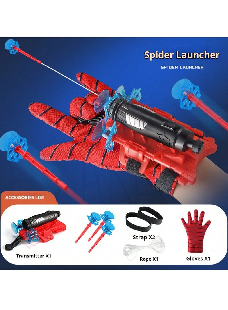 Spider Web Shooter Toy for Kids, 5-8M Long Range, Realistic Web-Slinging, Soft Suction Cup Darts, Fun & Safe Interactive Play, Superhero Role-Playing for Boys and Girls  - Image 1