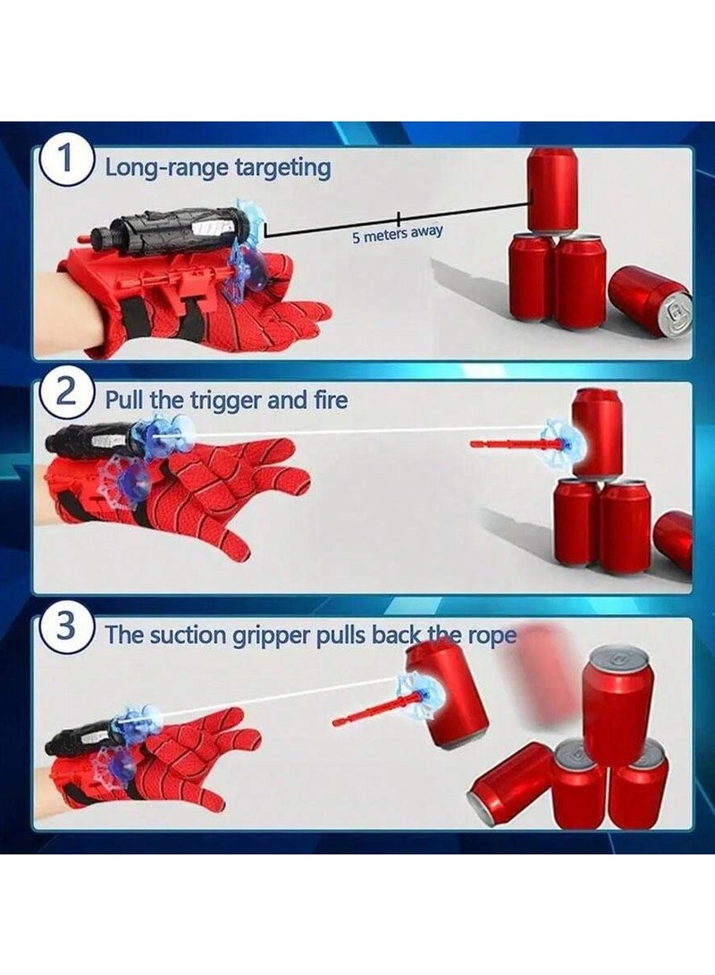 Spider Web Shooter Toy for Kids, 5-8M Long Range, Realistic Web-Slinging, Soft Suction Cup Darts, Fun & Safe Interactive Play, Superhero Role-Playing for Boys and Girls  - Image 5