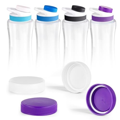 gocola Lid for Cirkul Water Bottle - 4 Pack Cap Lid Replacements Compatible with Cirkul, Fits Cirkul Flavor Cartridges, Essential Accessories for Plastic and Stainless Steel Water Bottles - Image 1