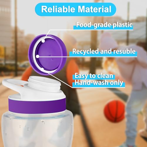 gocola Lid for Cirkul Water Bottle - 4 Pack Cap Lid Replacements Compatible with Cirkul, Fits Cirkul Flavor Cartridges, Essential Accessories for Plastic and Stainless Steel Water Bottles - Image 5